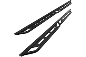 IRONBISON Running Boards Fits 2019-2024 Chevy Silverado/GMC Sierra 1500 | 2020-2023 Silverado/Sierra 2500/3500 Crew Cab Heavy Duty Pickup Truck Side Steps Off Road Nerf Bars Heavy Texture Black