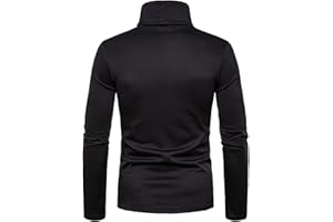BADHUB Mens Fashion T Shirts Thermal Mock Turtleneck Long Sleeve Tee Casual Slim Fit Stretch Basic Designed Baselayers Tops
