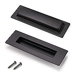 Probrico (2 Pack) Black Rectangular Recessed Flush