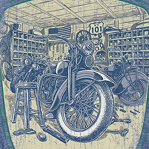 Hot Leathers Garage Built 100% Cotton Double Sided Printed Biker T-Shirt