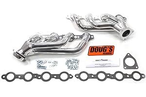 Doug's Headers D3373 1-5/8" 4-Tube Manifold Replacement Metallic Ceramic Coated Exhaust Header for Chevrolet Truck 5.3L 02-07