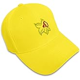 Custom Baseball Cap Plants Daffodil Flower Embroidery Flowers and Plants Acrylic Dad Hats for Men & Women Yellow Design Only
