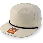 Trendy Apparel Shop UPF 50 Unstructured 5 Panel Flatbill Golf Snapback Cap