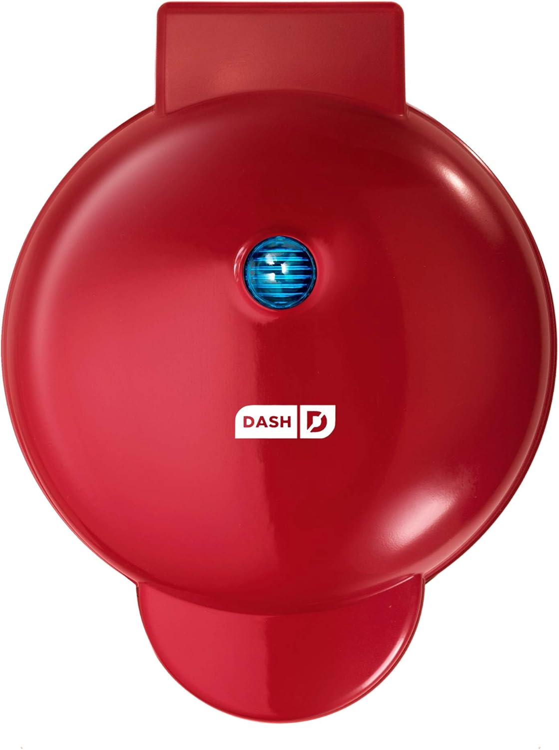 Dash DMG8100RD 8” Express Electric Round Griddle for Pancakes, Cookies, Burgers, Quesadillas, Eggs & other on the go Breakfast, Lunch & Snacks, with Indicator Light + Included Recipe Book, Red