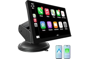 HXDOTECFIN Apple CarPlay Screen for car,9" Wireless Android CarPlay, Car Receiver with Android Auto,Voice Control, MirrorLink, Bluetooth
