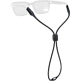 Chums Slim Eyewear Retainer Sunglass Strap &amp; Glasses Chain | UV Resistant, Lightweight Stretchy Silicone Sunglasses Strap for Water Sports, Kayaking, Surfing, Fishing &amp; Paddleboarding