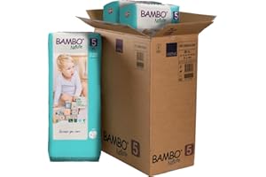 Bambo Nature Premium Baby Diapers - Green Bag, Size 5, 132 Count