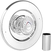 T470 Shower Trim Kit Compatible with Moen Chateau, Chrome Shower Handle Set | for Single Handle Tub/Shower Standard Valve, Includes escutcheon, sleeve, acrylic knob, and screws, Compatible 1225 trim kit