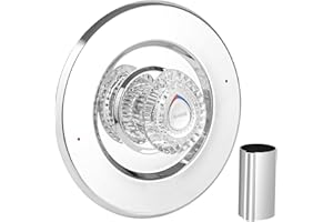 UCDETD Shower Trim Kit, Compatible with Moen T470 Chateau Shower Trim Kit, for 1225 Cartridge Trim Kit and Single Handle Tub/Shower Trim, Includes Escutcheon, Tubes, Shower Handle and Screws, Chrome