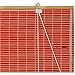 Oriental Furniture Bamboo Roll Up Blinds - Red - (36 in. x 72 in.)