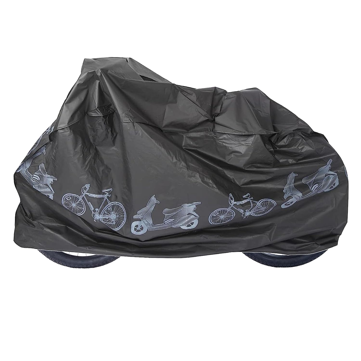 Bike Cover for Outside Storage,Lahviuu Waterproof Bicycle Anti Dust Rain UV Protection Bike Covers,Bike Storage for Mountain Road Electric Bike Motorcycle,Black 200x100cm