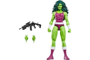 Marvel Legends Series She-Hulk, Iron Man Comics Collectible 6-Inch Action Figure, Retro-Inspired Blister Card