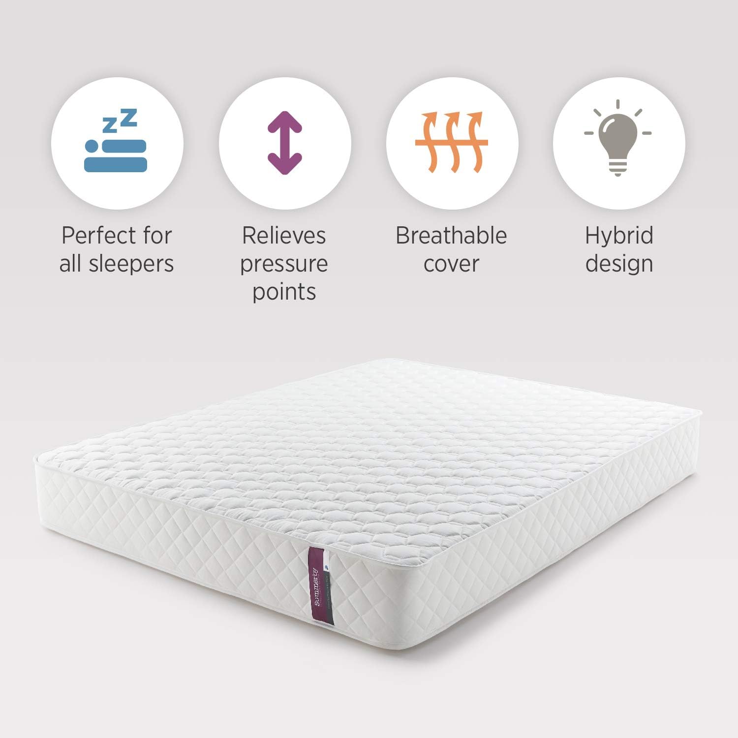Summerby Sleep No 3. Single Mattress Medium Firm Memory Foam, Pocket Sprung - Image 3