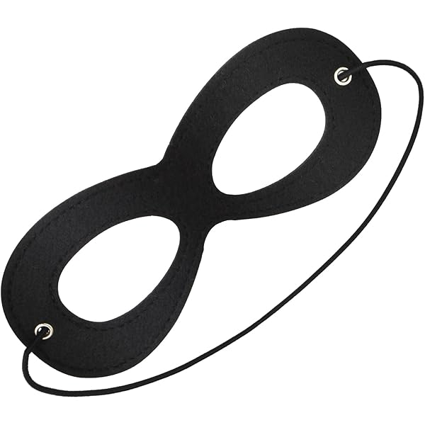 thumbnail interactive-video image 1 of 3-Pack Superhero Felt Eye Masks - Adjustable Black Costume Masks 1 of 13