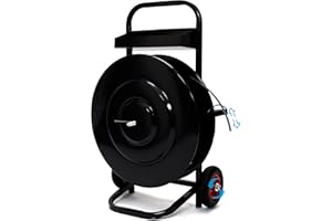 Nroboo Heavy Duty Strapping Cart, Strapping Dispenser for Poly/Plastic Steel/Fibre Strapping, Moveable Strapping Dispenser De