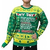 MorgaLithon Ugly Christmas Sweater 2025 – Knitted Sweater – Xmas Ugly Sweatshirt – Gifts for Christmas