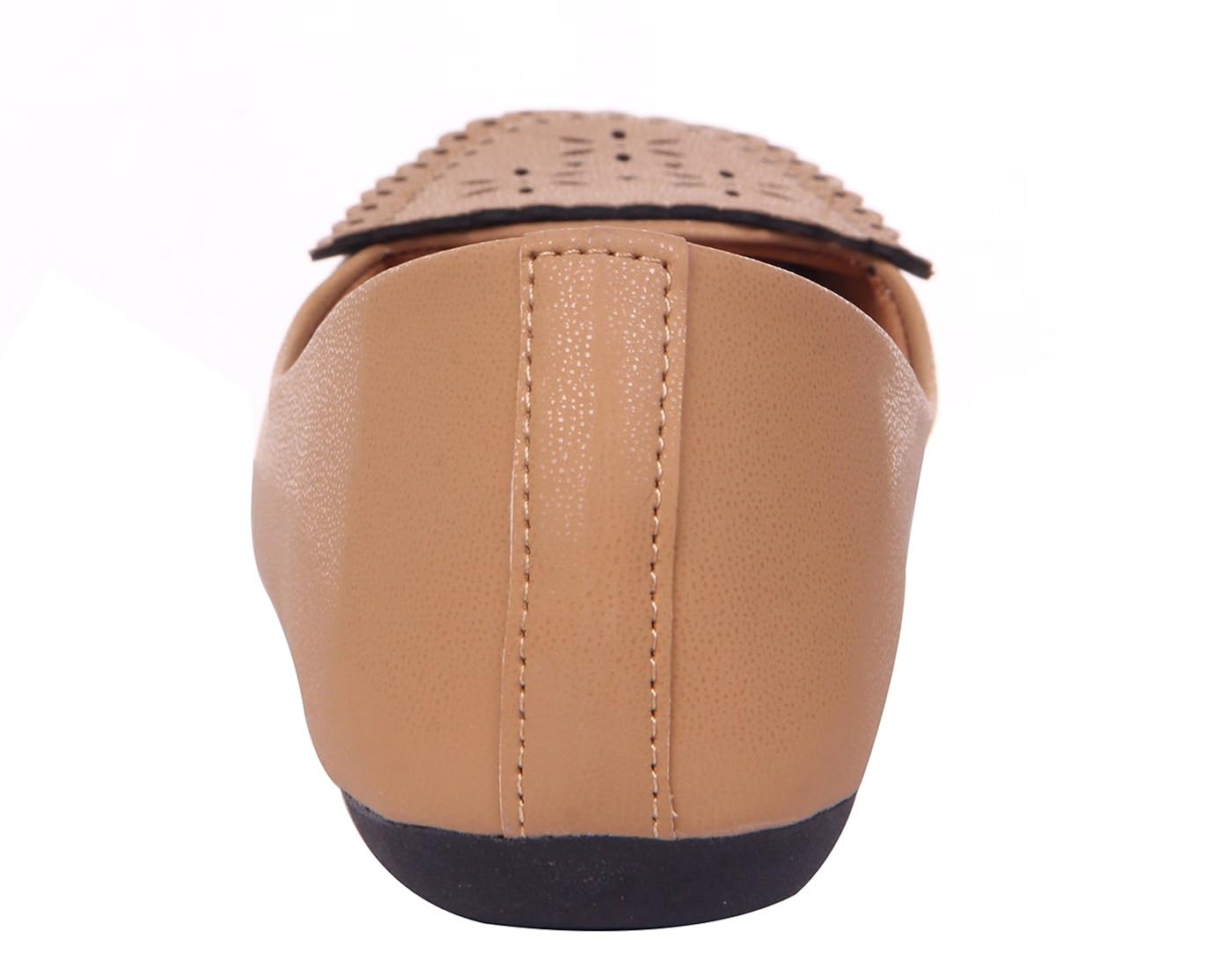 goyal's women's synthetic leather cutwork bellies (tan)