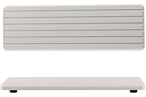 NiuYichee 2 PCS Bathroom Vanity Trays with Grooves,12.2"X3.94", Instant Dry Sink Organizer, Diatomite Coaster, Kitchen Soap Tray, Water Absorbing Stone Used for Cosmetic Bottles in The Modern Home