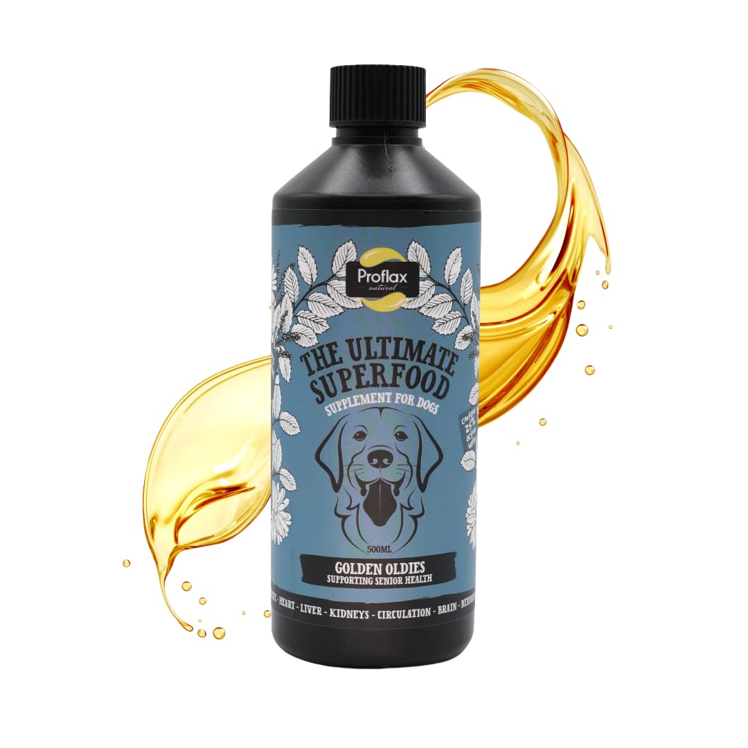 Proflax Golden Oldies Senior Support for Dogs – Mobility, Brain Function & Vitality for Ageing Dogs - 1000ml