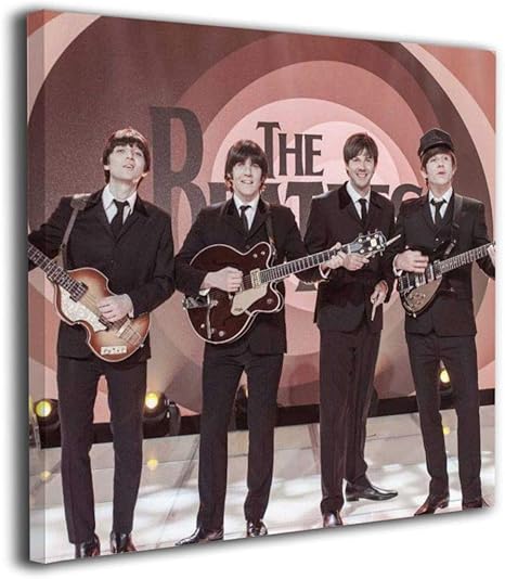 Amazon Co Jp Beatles ビートルズ フレームの絵 絵 背景絵画 ソファの背景絵画 インテリア 客間絵画 モダンアート 軽くて取り付けやすい ファッション ギフト 額縁なし 正方形 ホーム キッチン