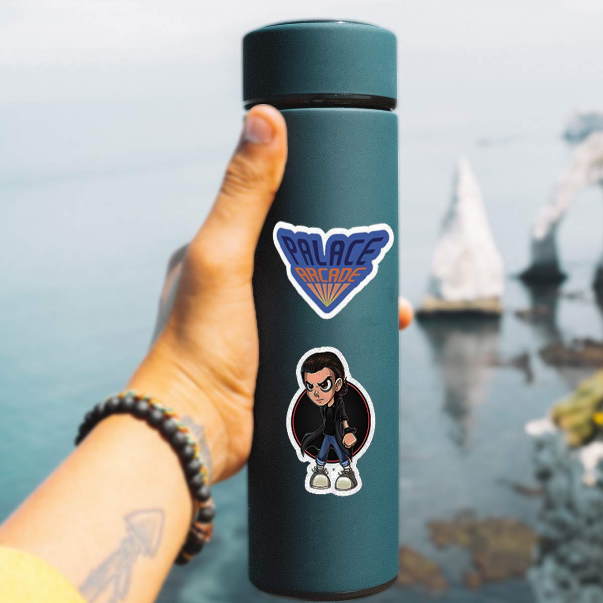 WOCOCO Stranger Things Stickers for Laptop, Waterproof Vinyl Stickers for Water Bottles, HydroFlask (50 Pack)