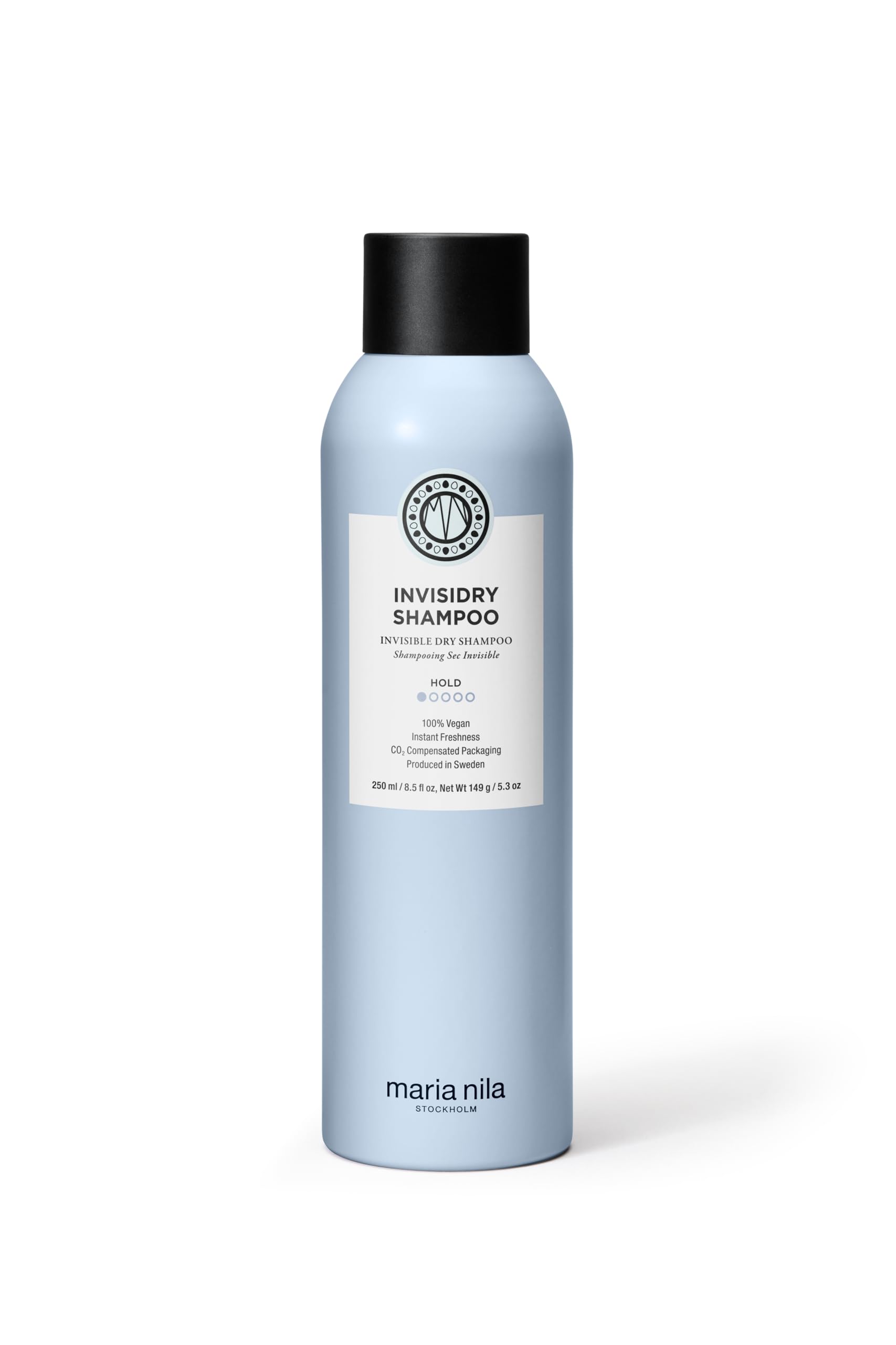 Maria Nila Invisidry Dry Shampoo, Freshens up Hair & Scalp, Leaves no trace of product, 100% Vegan & Sulfate/Paraben free, 250 ml