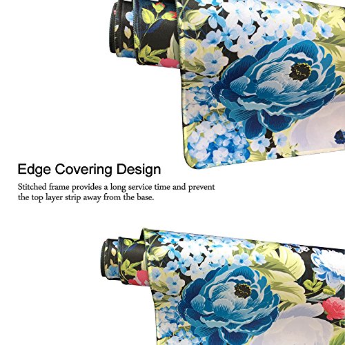 Extra Large Mouse Pad - Floral Design Gaming or Desk Mousepad - 31.5" x 15.7"x0.12''(3mm Thick)- XXL Protective Keyboard Desk Mouse Mat for Computer/Laptop（Peony） - Thumbnail 5