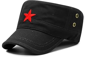 COOLSOME Vintage Fatigue Red Star Mao Army Military Hat