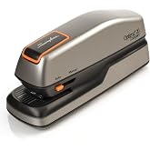 Swingline Electric Stapler, 20 Sheet Capacity, Optima 20, Jam Free, Compact, Automatic or Manual, Plug In or Battery, Orange and Gray (48207)
