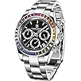 RollsTimi Pagani Design Men's Watch Multifunction Men's Sports Clock Quartz Chronograph Japan VK63 Movement Stainless Steel Strap Automatic Date