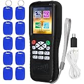 HERNAS Free Software RFID Reader Writer Duplicator, NFC Reader, Multi Frequencies RFID Smart Card Programmer, Door Lock Fobs Keys Cloner, with Writable Key Fobs Cards, ONLY for Access Control