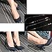 Adecco LLC 2 Pair Women's Detachable Silicone Shoe Straps With silver Buckle, High Heels Anti-loose Shoelace Accessories (transparent)