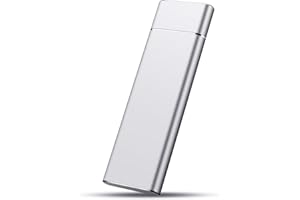 DOJGT External Hard Drive, Portable, USB 3.0 1TB 2TB HDD Type C Data Storage Slim Compatible with PC, Laptop and Mac (2TB, Silver)