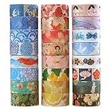 24 Rolls Decorative Washi Masking Tape Set,Festival Series Collection for Handcraft, Gift Wrapping, Planner and Bullet Journal