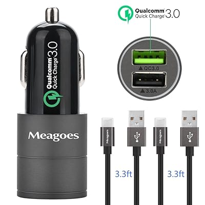 S10 Plus Samsung Galaxy S10 Car Charger Meagoes Fast USB C Car