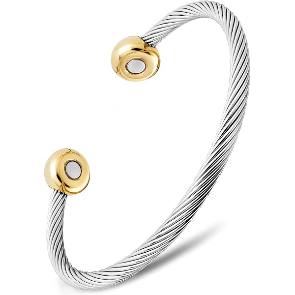 LA FERANI Luxury Magnetic Bracelet - 316L Stainless Steel Chain Bangle In Silver/Gold - Unisex 21cm 1 thumbnail image