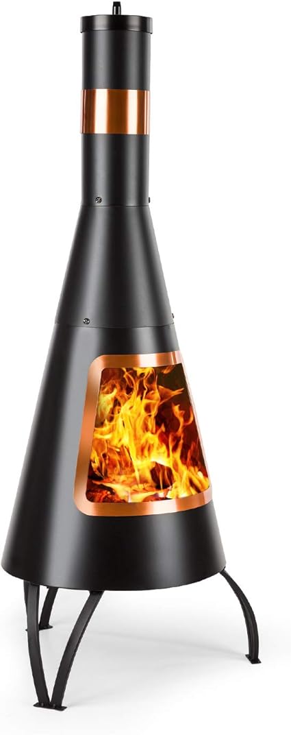 blumfeldt Volantis Cupric - Chimenea de Patio, Horno de terraza