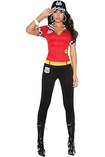 Amazon Com Women S Sexy Race Car Driver Costume Clothing