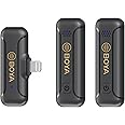 BOYA Wireless Lavalier Microphone for iPhone iPad Plug Play Lapel Microphones Noise Reduction Mini Clip on Mic for Video Recording Vlogging Live Streaming Interview BY-WM3T2-D2