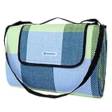SONGMICS Picnic Blanket Waterproof Beach Camping Outdoor Blanket Mat 77″ x 59″
