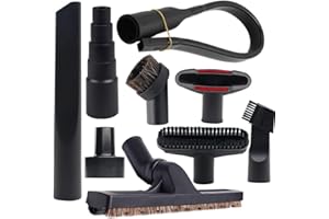 9 Pcs Universal Vacuum Attachments for Shop Vac Accessories with 2 1/2" to 1 1/4" & 1 7/8" to 1" Adapter for Shop Vac, 1 1/4"