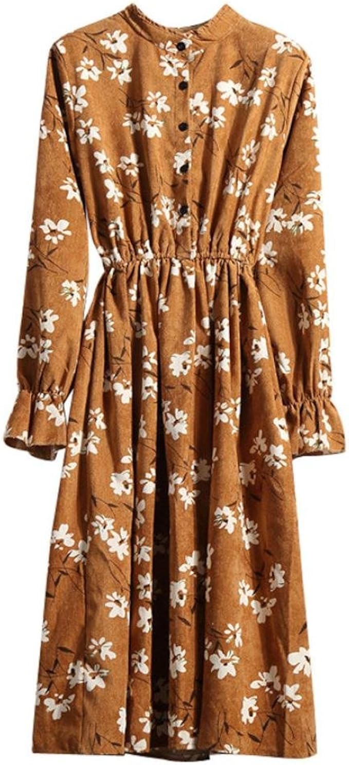 Kleid Blumen Langarm