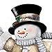 The Bradford Exchange Thomas Kinkade Spreading Holiday Cheer Lighted Rotating Musical Snowman Sculpture