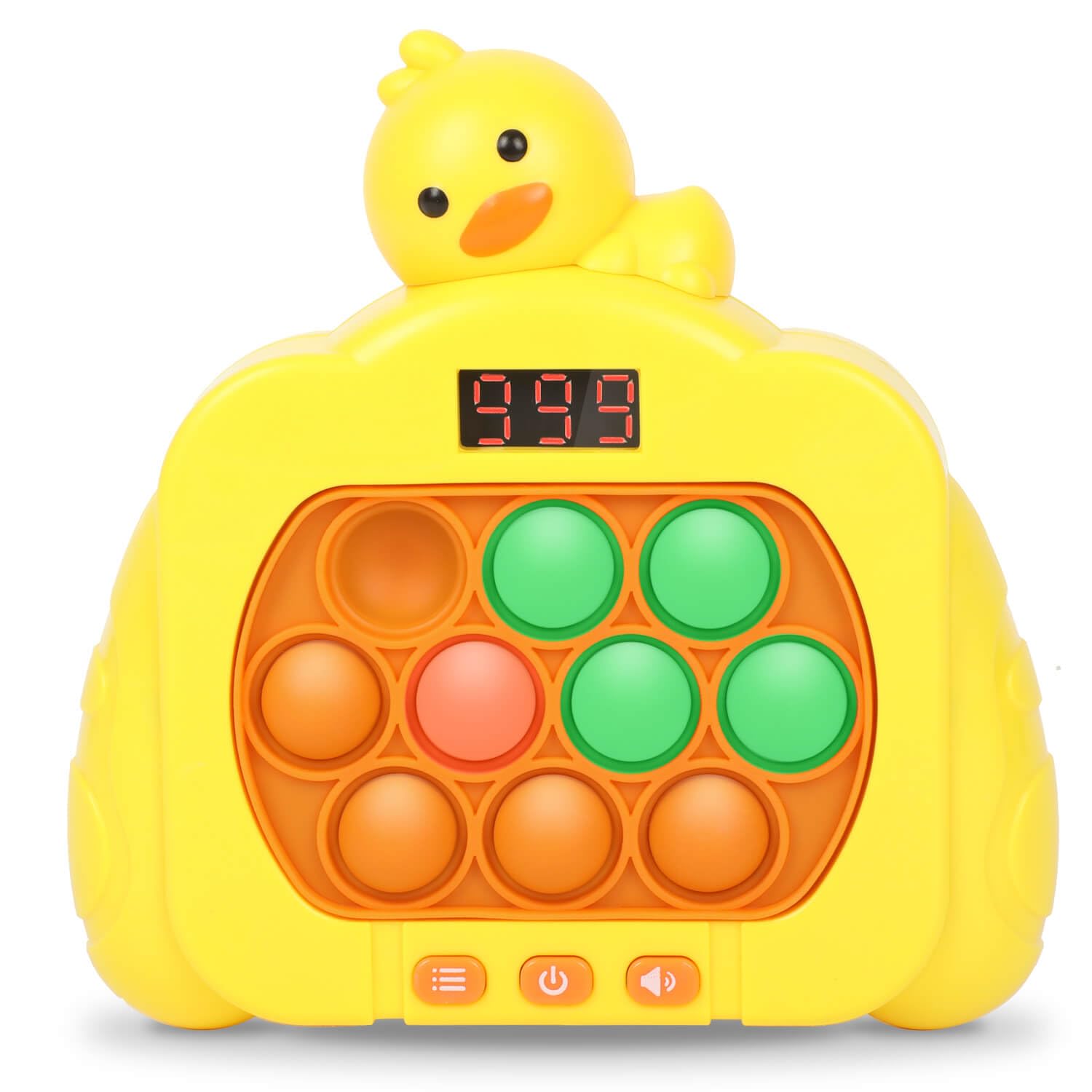 Photo 1 of Quick Push Pop Game Fidget Toys, 12 Modes LED Screen Light Up Fast Push Bubble Game, Handheld Speed Pushing Game, Christmas Toys Gifts for 6 7 8 9 10 11 12 Years Old Kids Stocking Stuffers?Duck?