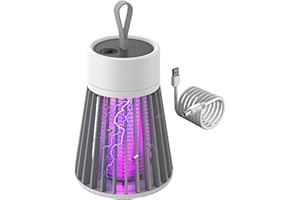TREAYES Mossguard Mozzguard Mosquito Zapper,Mozz Guard Mozzgard Buzzbug Moss Guard Mosquito Zapper,USB Charing Waterproof Buzzcrush Mozguard Mosquito Zapper (Gray -1 Pack)