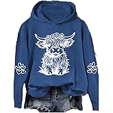 Highland Cow Sweatshirt Hoodie Cowgirl Shirt Funny Graphic Shirt Cute Shirt For Women