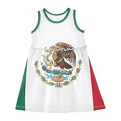 Aflyko Spring Dress for Girl Flag of Mexico Kiddo