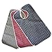Sainfee 3 Pieces Adult Bib with Optional Crumb Catcher Waterproof Backing Mealtime Clothing Protector Adult Aid Apron
