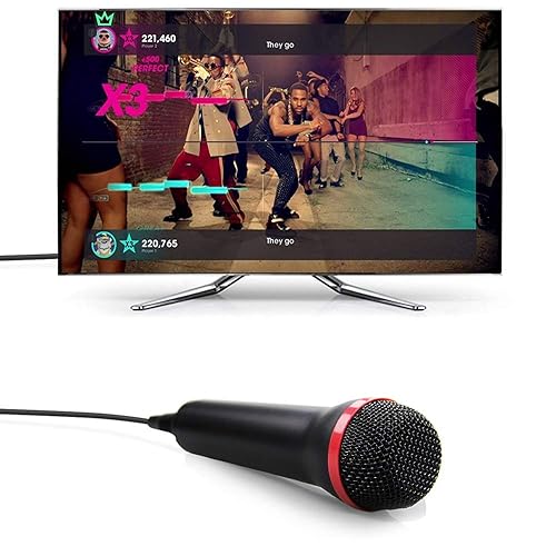 4M 13FT Wired USB Microphone for Rock Band, Guitar Hero, Let's Sing  Compatible with Sony PS2, PS3, PS4, PS5,