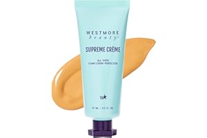 Westmore Beauty Supreme Creme All-Over Complexion Perfector – Long-Lasting CC Cream Foundation - Waterproof & Transfer-Resistant Skin Tint - 3.3 Oz (Medium)